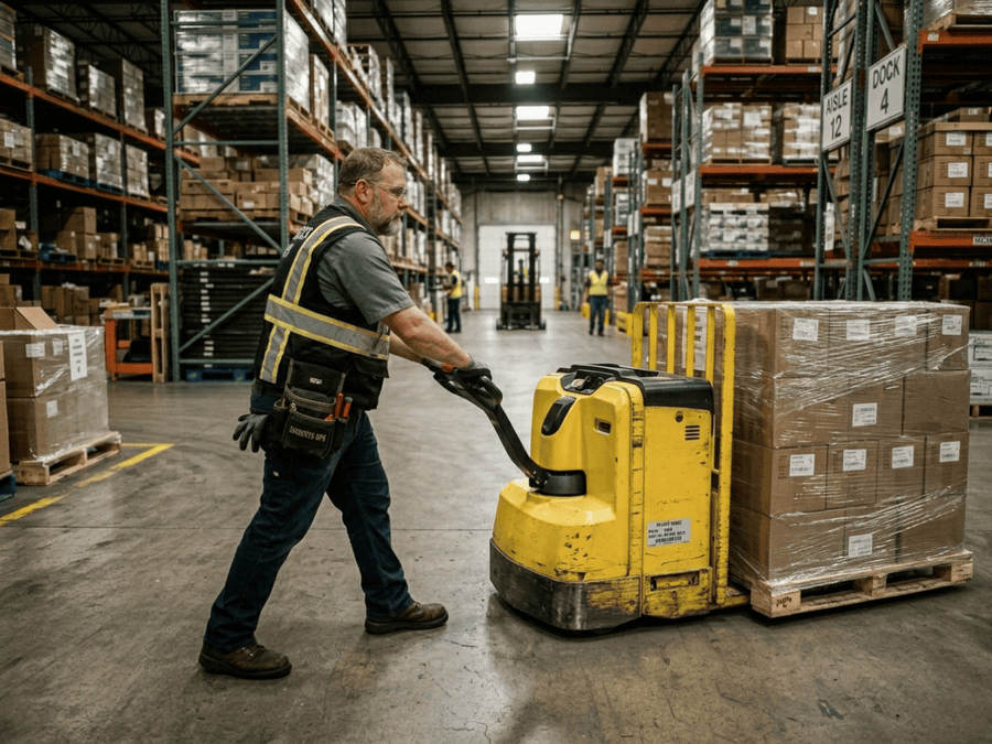 Raelon blog image for electric pallet mover guide on what it is and when to choose one