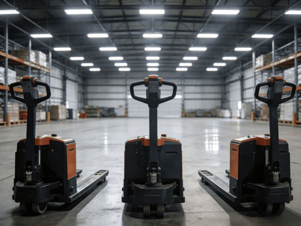 Raelon blog image for choosing the right pallet jack and understanding pallet jack types