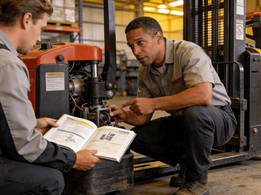 Raelon blog image for pallet jack certification guide and operator training information