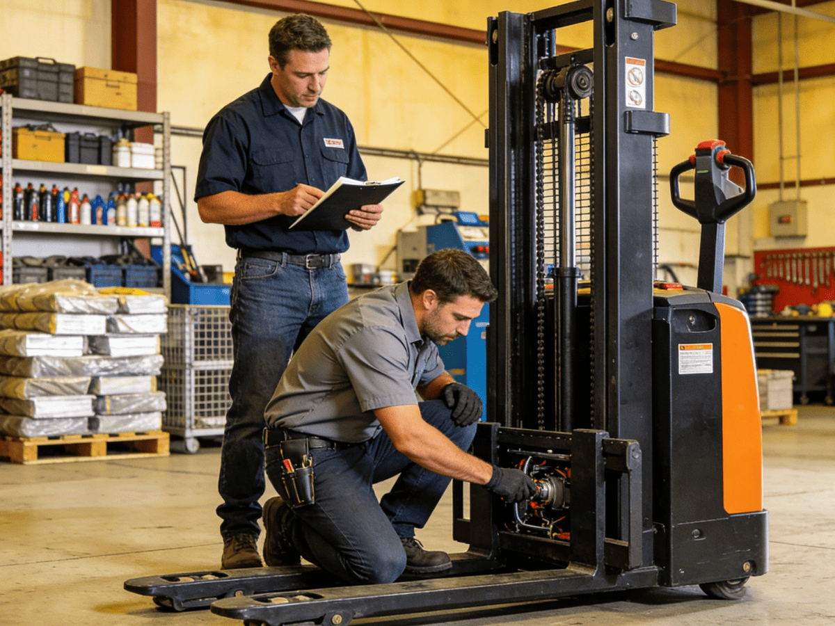 Raelon blog image for pallet jack parts guide on wear, replacement, and maintenance
