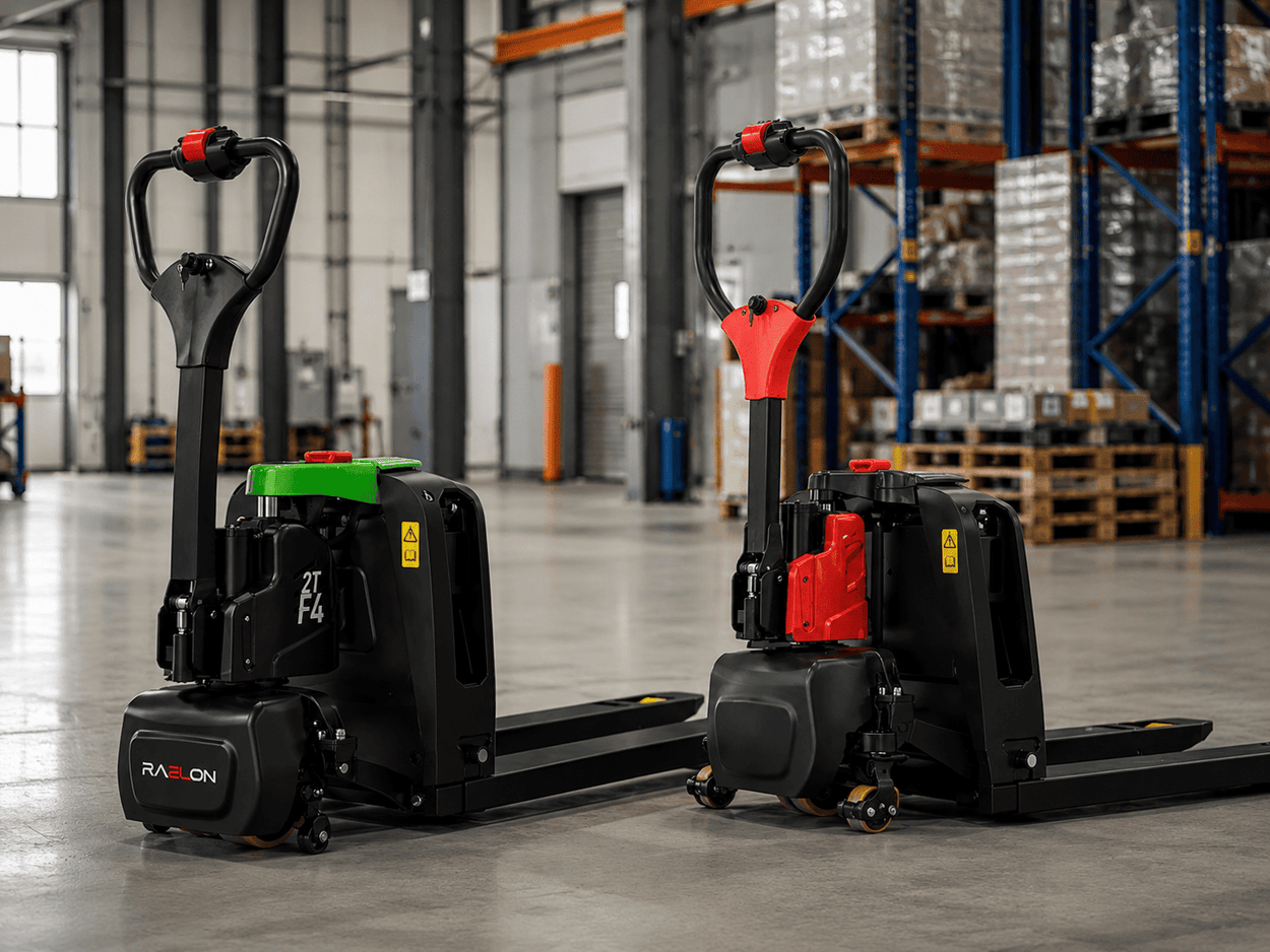 Raelon electric pallet jack 3300 lb vs 4400 lb capacity comparison for warehouse buyers