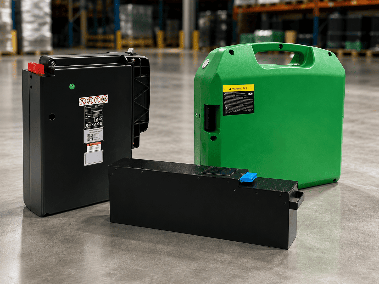 Raelon electric pallet jack lithium-ion vs AGM battery setup comparison for warehouse buyers