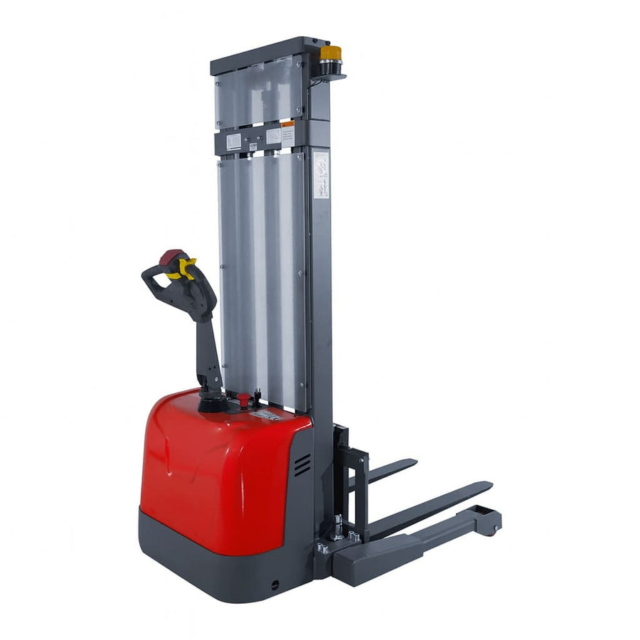 Raelon CTD15R electric pallet stacker front angle view
