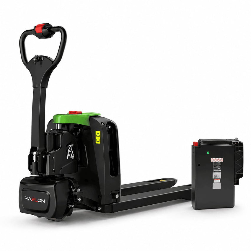 Raelon F4-201 4,400 lb electric pallet jack with one extra battery