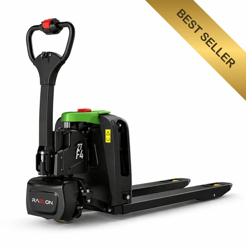 Raelon 4400lbs electric pallet jack F4 201 main product view in Green color