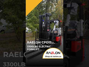 Raelon CPD15 3300lbs Electric Forklift with Fork Positioner & Sideshift