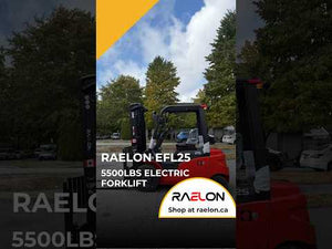 Raelon EFL25 5,500lbs Electric Forklift with Fork Positioner & Sideshift