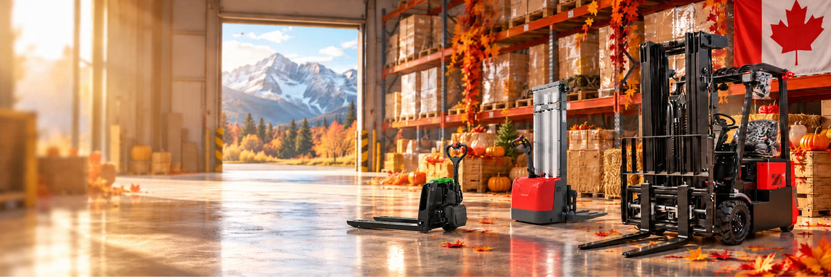 Raelon material handling equipment for Canadian warehouses