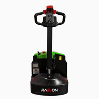 Raelon 3300lbs Electric Pallet Jack rear view – maintenance-free AGM battery compartment and ergonomic controls