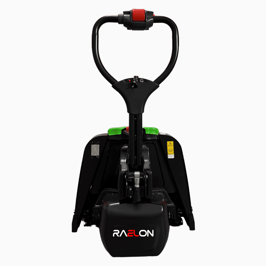 Raelon 3300lbs li ion electric pallet jack F4 Green front view