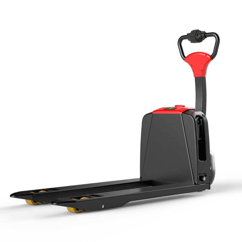 Raelon 4400lbs electric pallet jack F4 201 angled side view