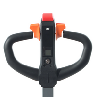 Raelon 4400lbs lithium pallet jack CBD20W-II handle front detail view