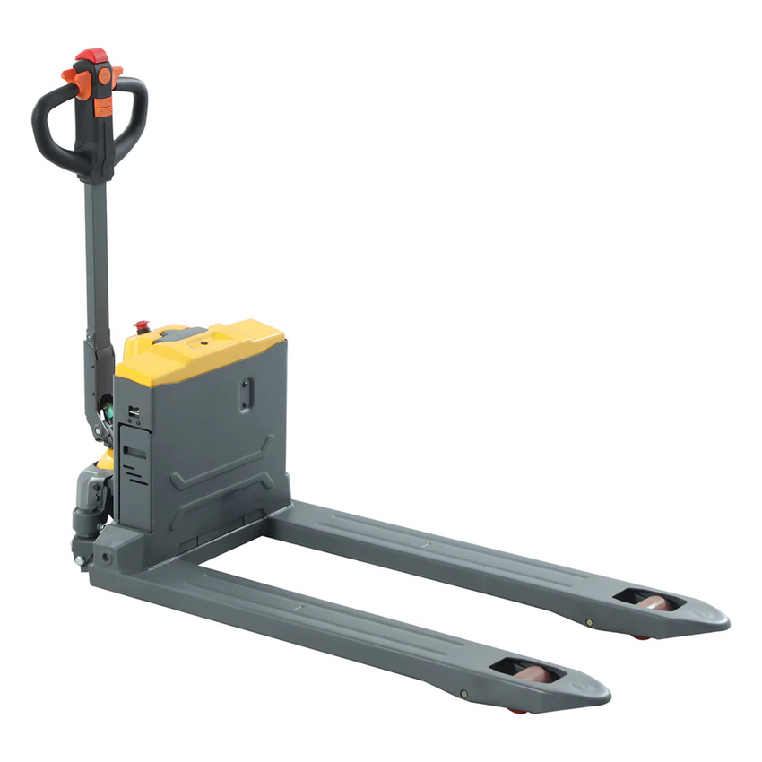 Raelon 4400lbs lithium pallet jack CBD20W-II rear angled view