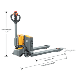 Raelon 4400lbs lithium pallet jack CBD20W-II main dimension