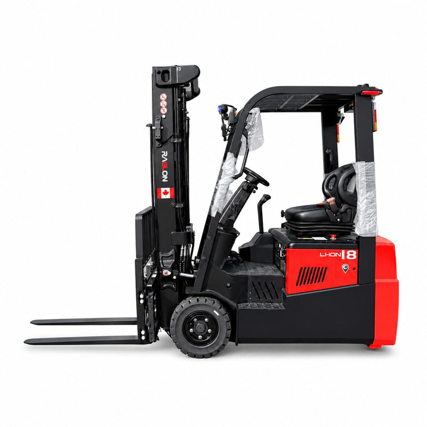 Raelon CPD18 4000lbs electric forklift side view