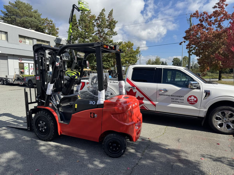 Raelon EFL30 6600lbs electric forklift real photo side view
