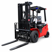 Raelon EFL35 7700lbs electric forklift front angle main product view