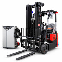 Raelon electric forklift with lithium battery charger