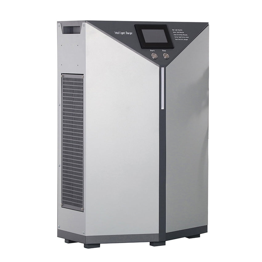 Raelon electric forklift lithium battery charger – side view with ventilation grille