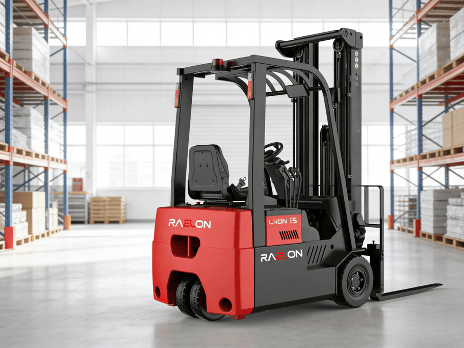 Raelon electric forklift improves warehouse efficiency with clean indoor material handling performance