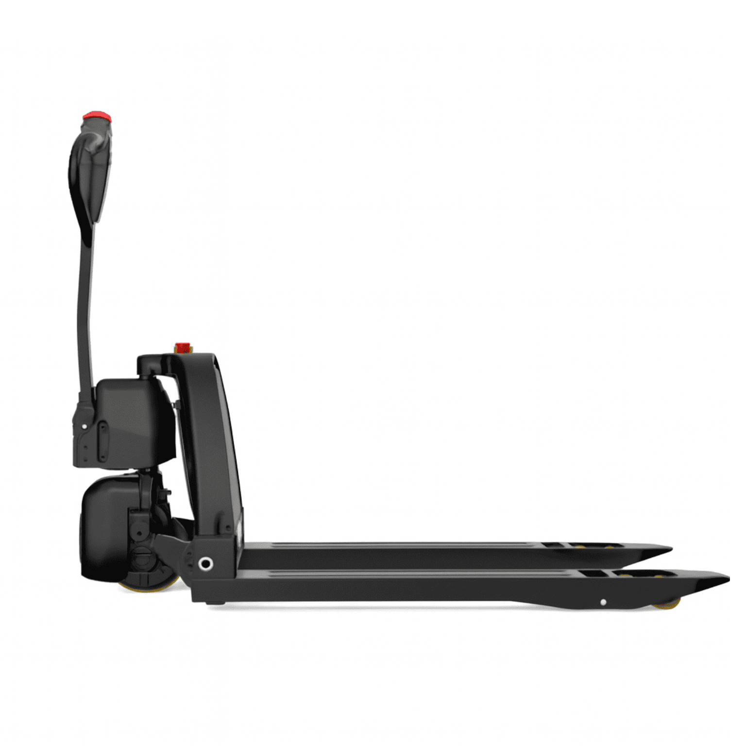 Raelon EPT15-EZ 3300lbs Li-ion electric pallet jack fork and chassis side view