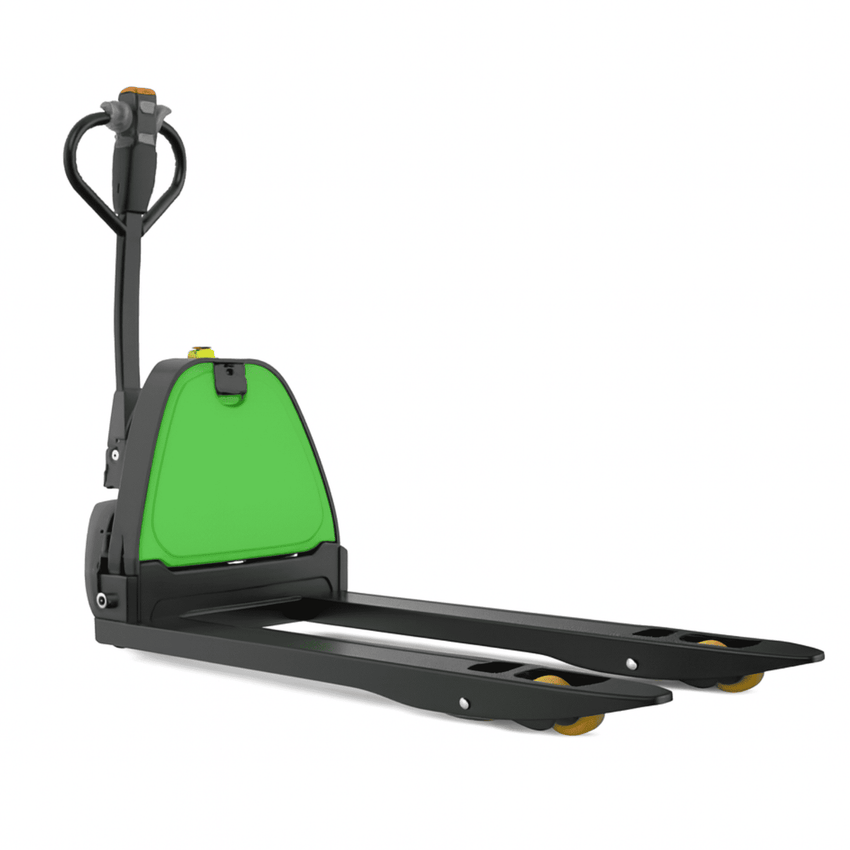 Raelon EPT15-EZ 3300lbs Li-ion electric pallet jack rear angled view