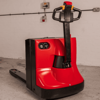 Raelon EPT25-WA 5500lbs electric pallet jack main product view with lead-acid battery and backrest