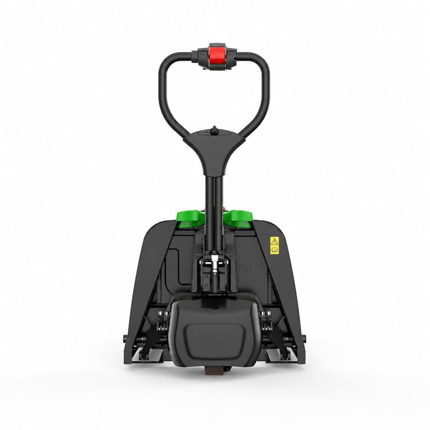 Raelon F4 front view with the D-handle and one green battery cover, white background