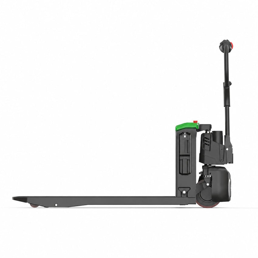 Raelon F4 3,300 lb electric pallet jack clean side profile, white background