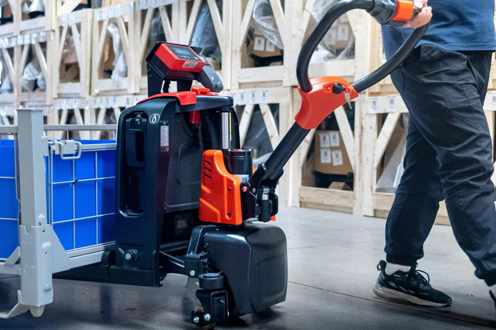 Transpalette électrique Lithium-ion Raelon F4 3300 lb avec balance et imprimante