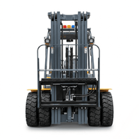Raelon FG35 7700lbs LPG forklift front view with triplex full free mast