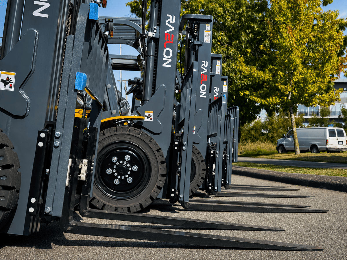 Raelon forklift equipment for Canadian warehouse operations