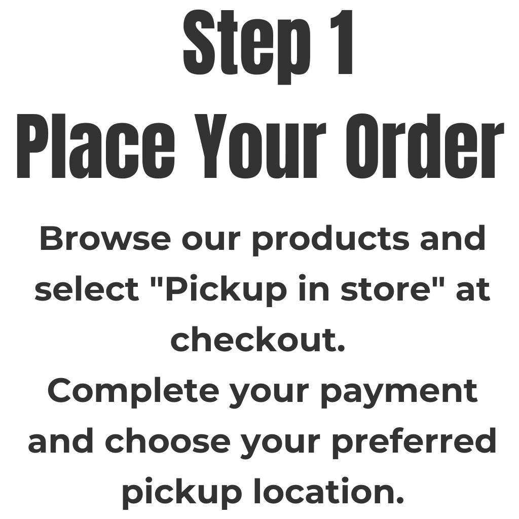 Raelon local pickup step 1 place your order online and choose pickup location