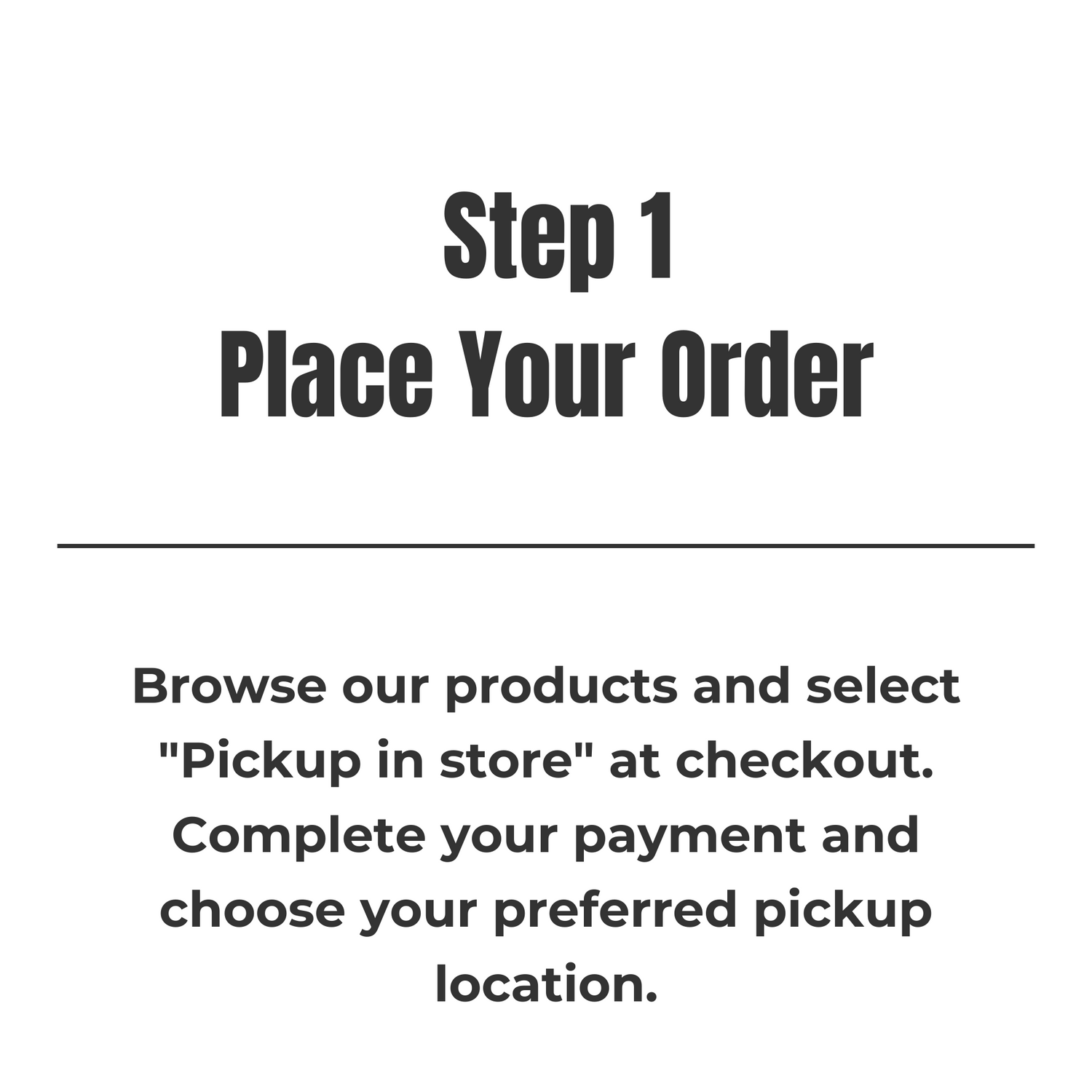 Raelon local pickup step 1 place your order online and choose pickup location