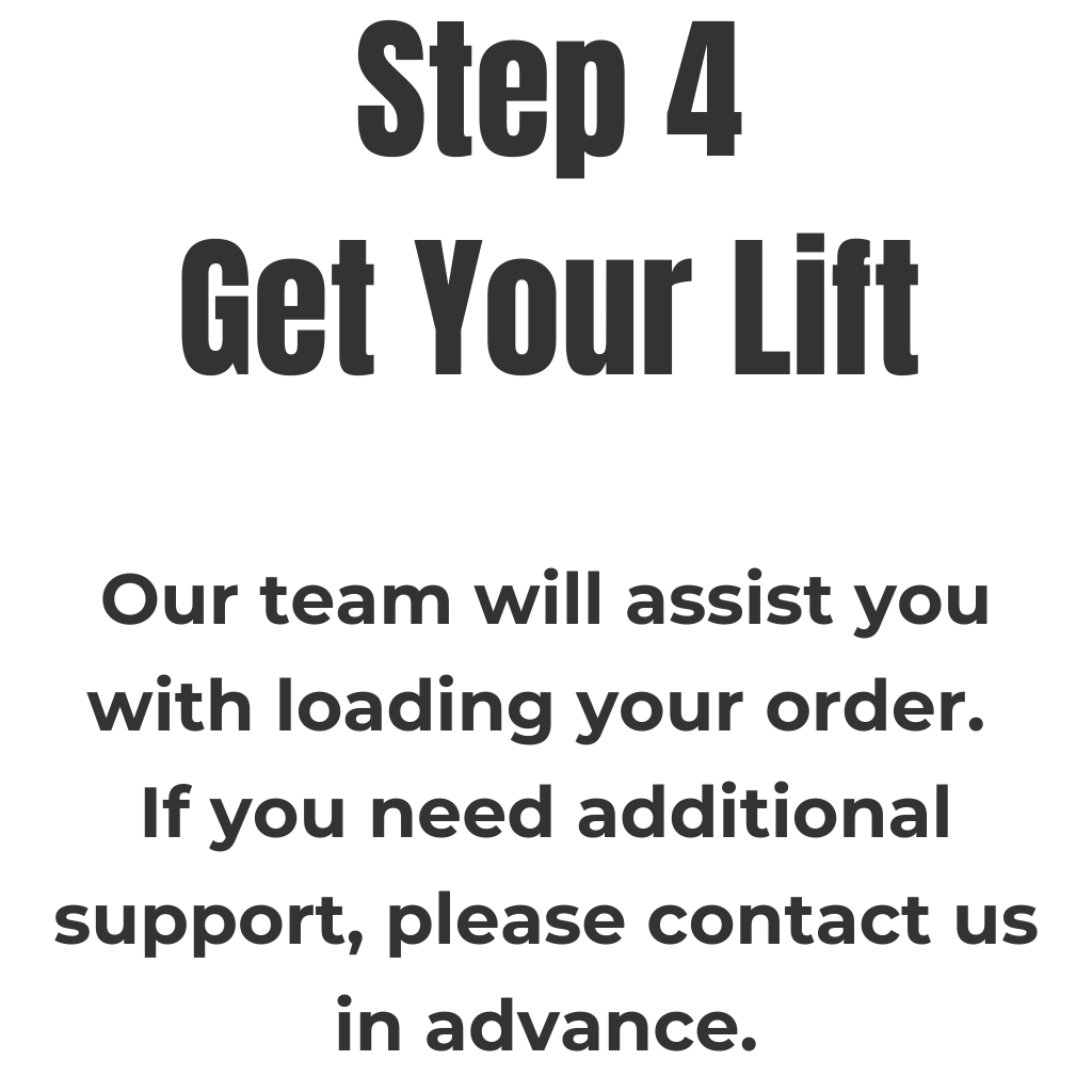 Raelon local pickup step 4 collect your equipment with warehouse pickup assistance