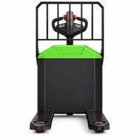 Raelon WPL202 electric pallet jack back view showing fork layout and load backrest