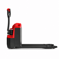 Raelon WPL202 4400lbs Li-ion electric pallet jack right side view with backrest and 48 inch forks